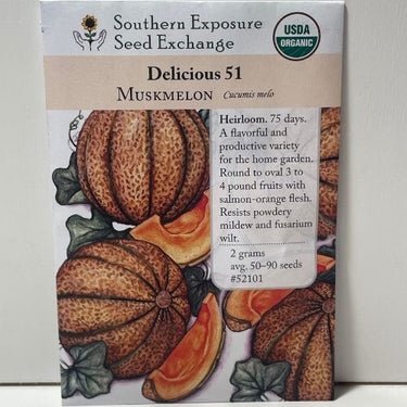Delicious 51 Melon Seeds, Organic